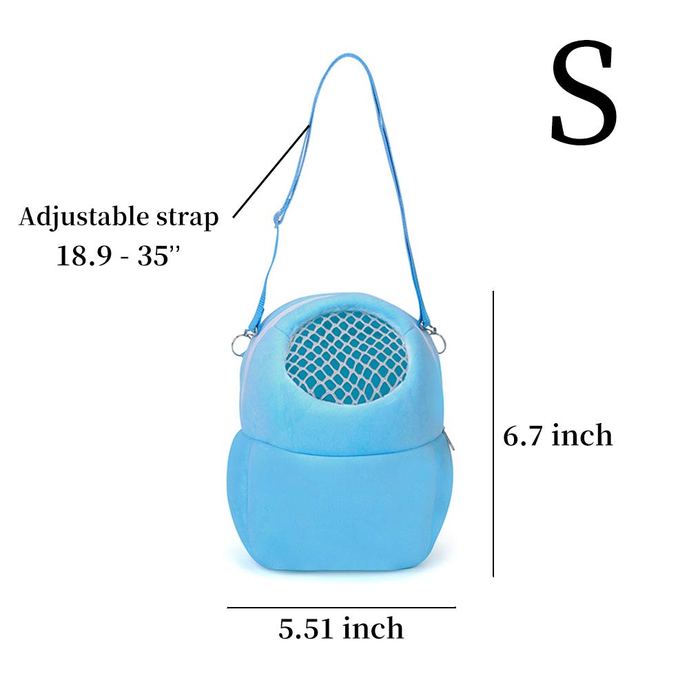 WishLotus pet carrier bag top ventilation mesh lets your hamster enjoy the view.