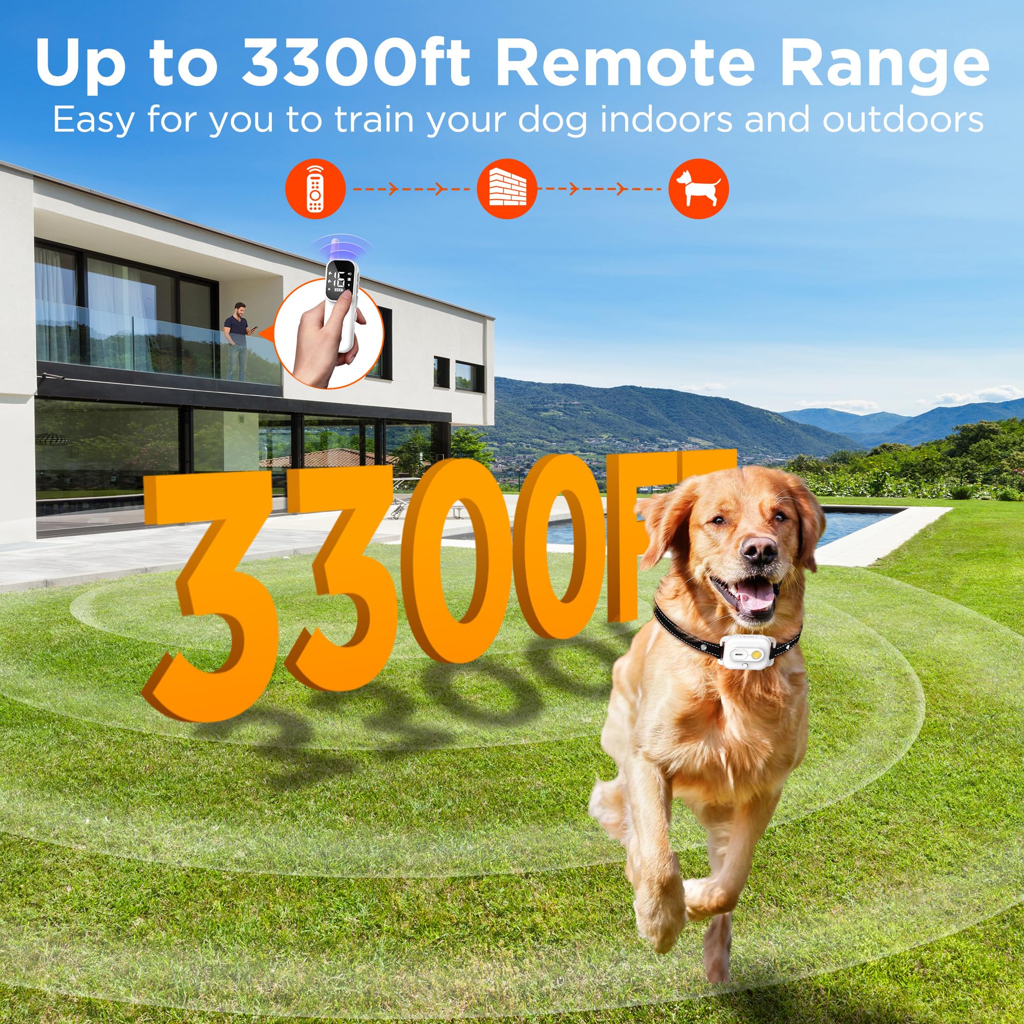 Wissilor dog training collar LED light for nighttime visibility