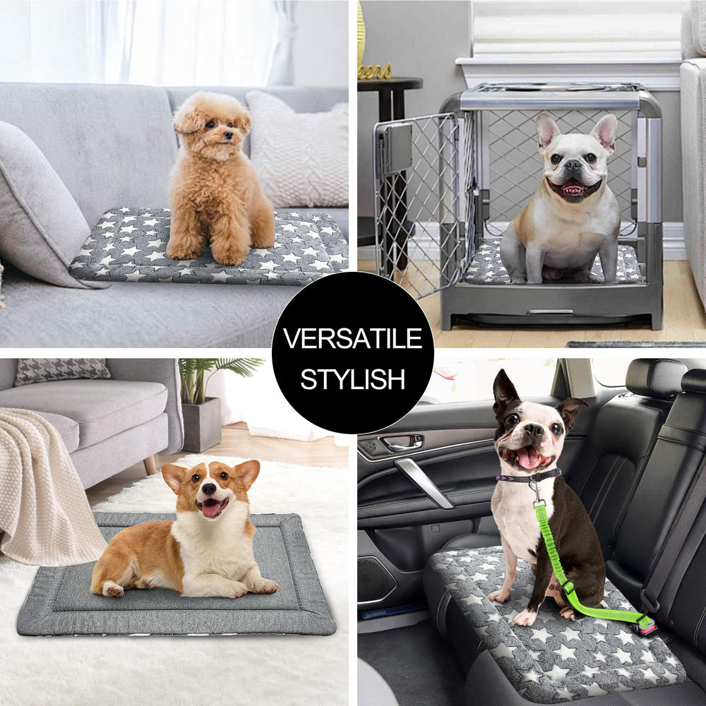 Wittop dog bed in crate at home providing cozy sleeping space