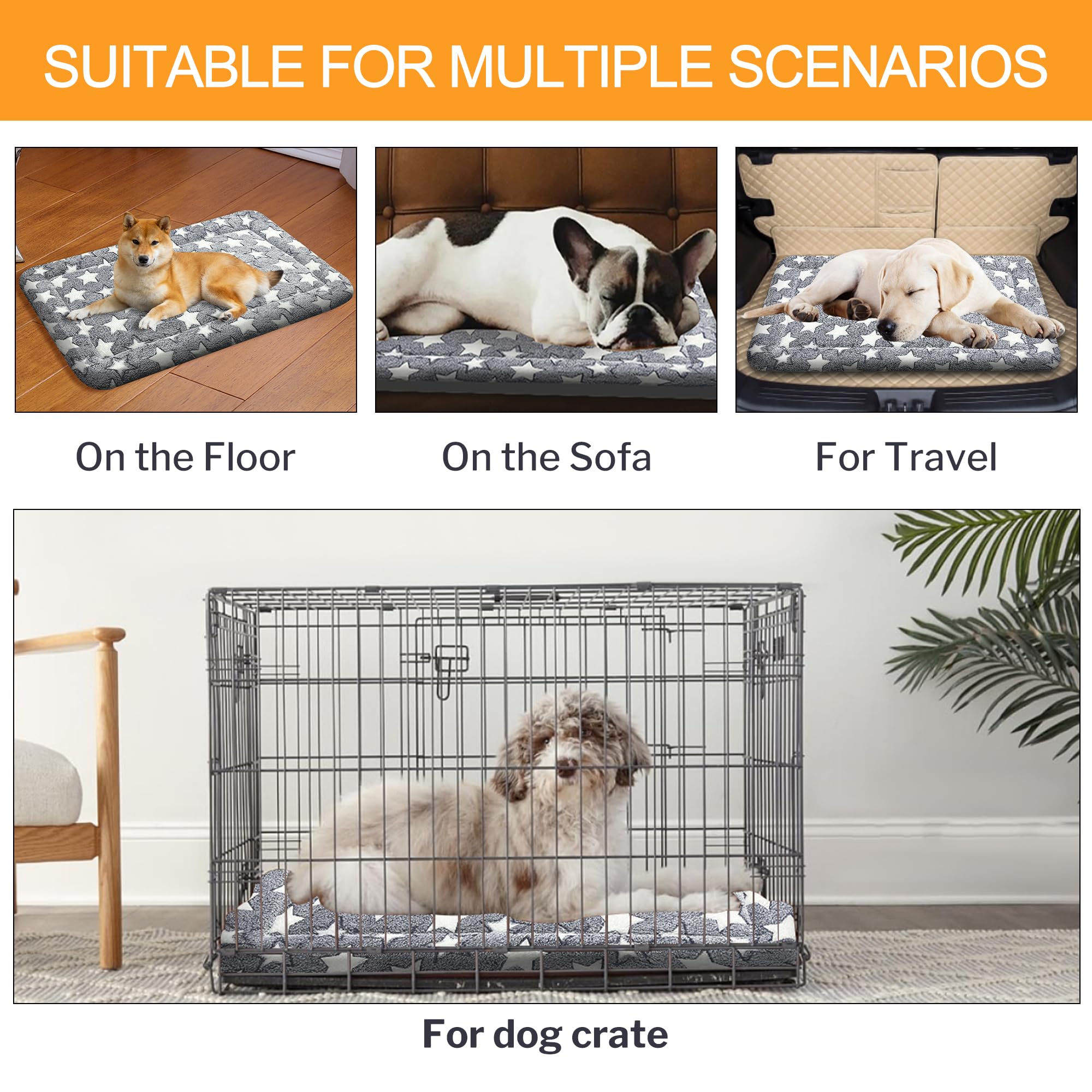 Wittop orthopedic dog bed cushion close-up showing supportive padding