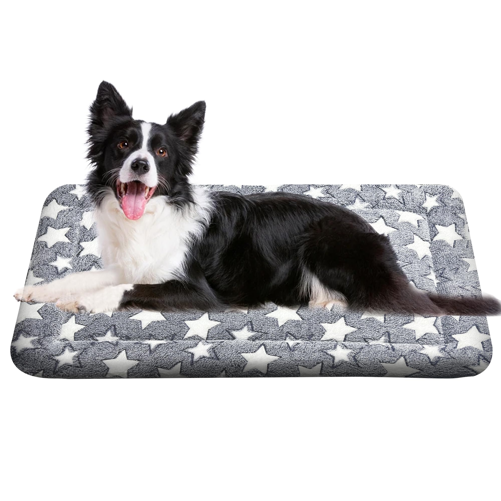 Wittop washable dog bed plush-orthopedic outdoor crate mat offers cozy crate comfort.