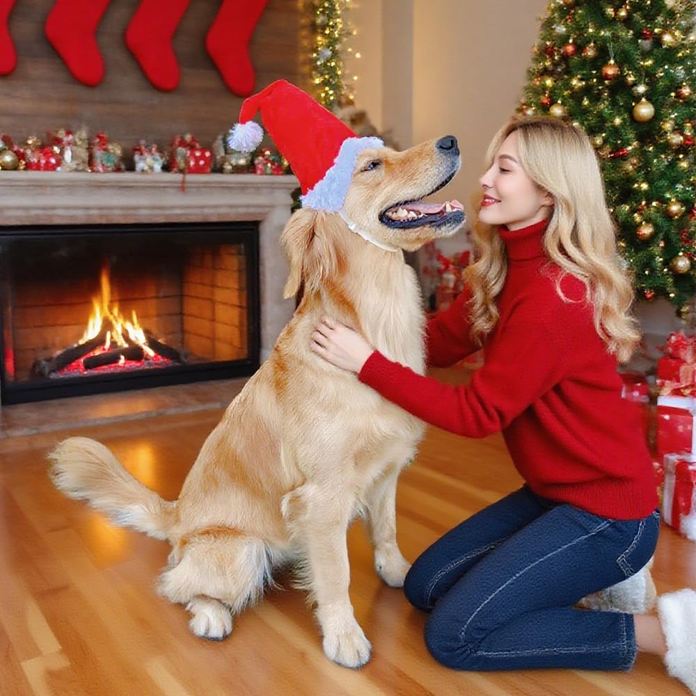 Wiz BBQT Santa hat adjustable strap demonstrates secure sizing