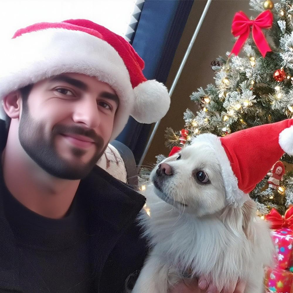 Wiz BBQT semi-padded Santa hat stays upright for steady looks