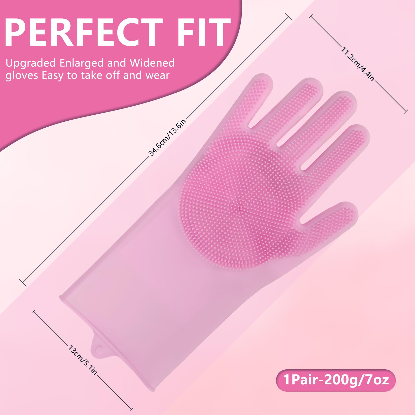 WJWJA pet grooming gloves cat massage soothing during bath time