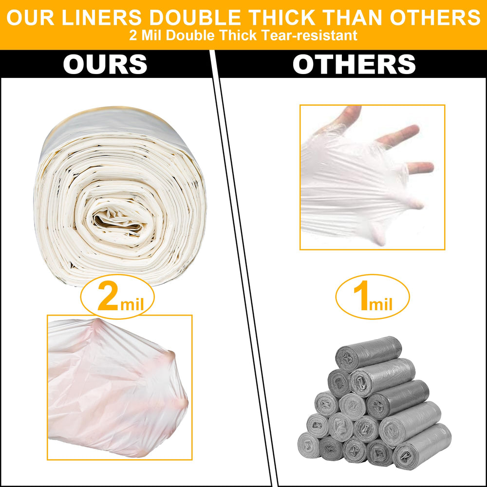 WJXWHSWX cat litter bags 2 mil thick material resists tears from claws