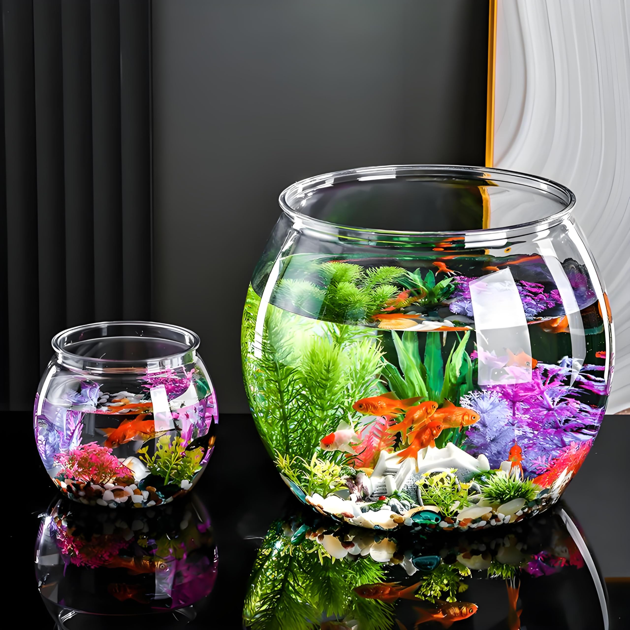 Wliwwo table centerpiece bowl with flowers or lights for décor