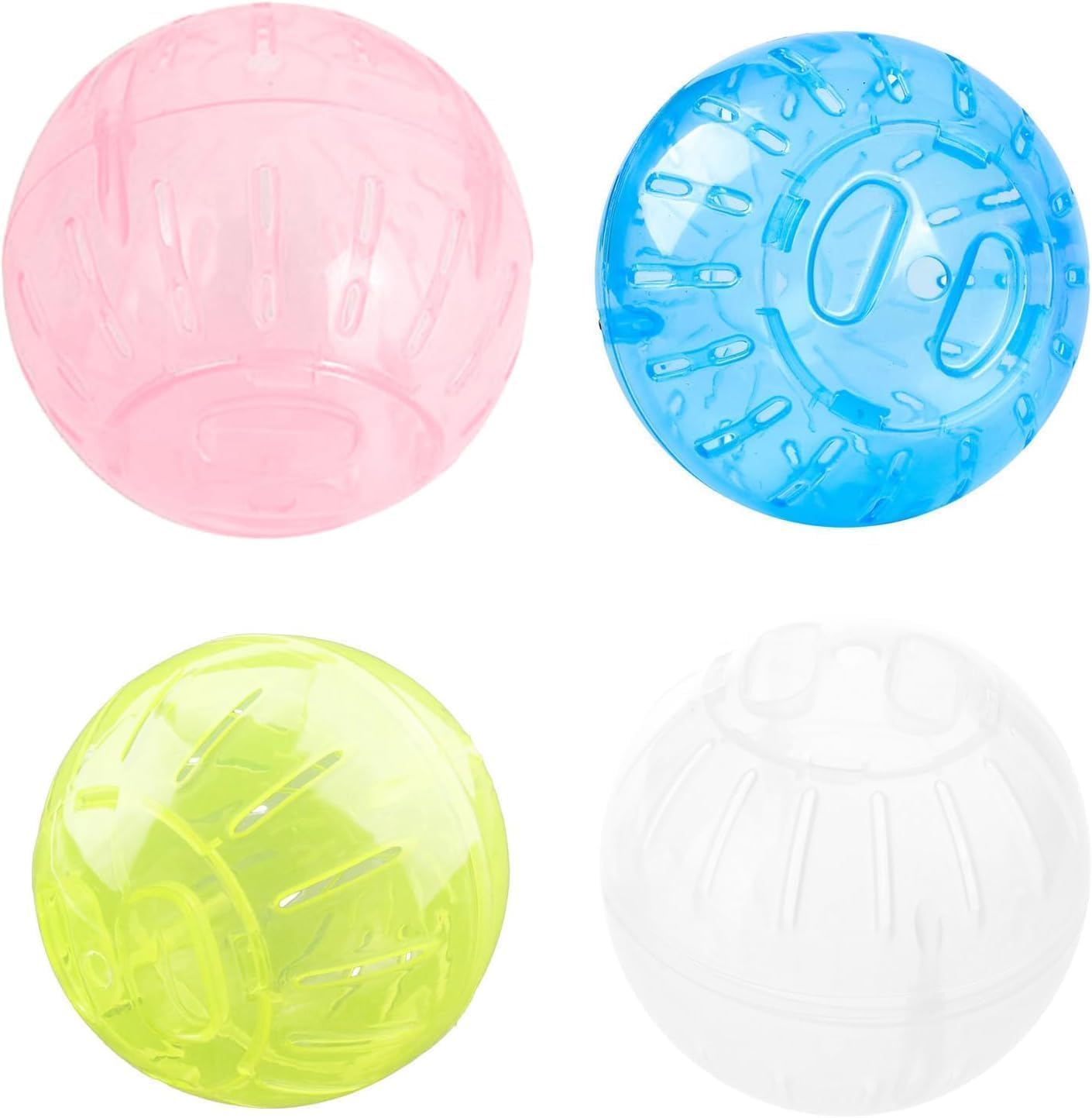WLngtv transparent silent exercise ball colorful options provide engaging exercise for small pets.