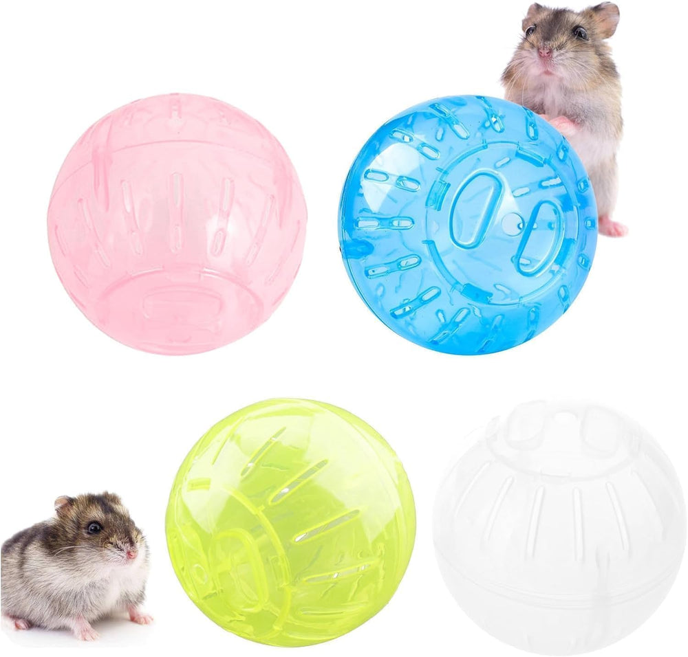 WLngtv transparent silent exercise ball close-up highlights easy-clean plastic for hygienic pets.
