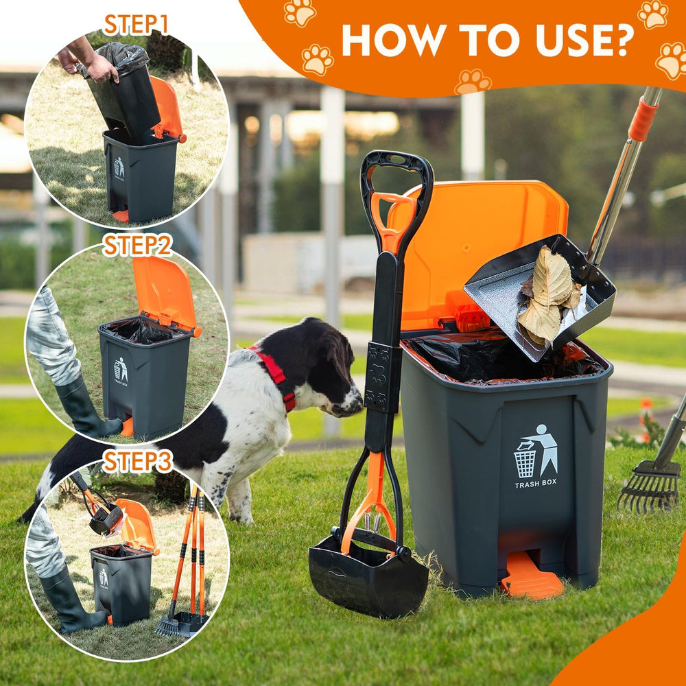 WLQiu 20 waste bags included for immediate outdoor waste disposal