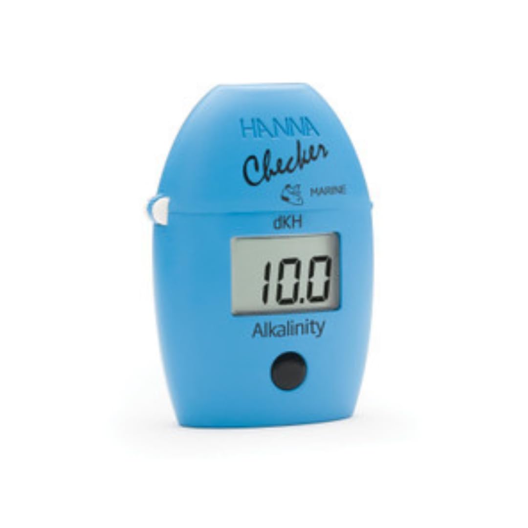 WLR Hanna HI772 display readout showing quick alkalinity results