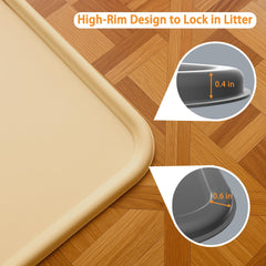 WMTekek silicone surface close-up highlights quick-clean, waterproof design.