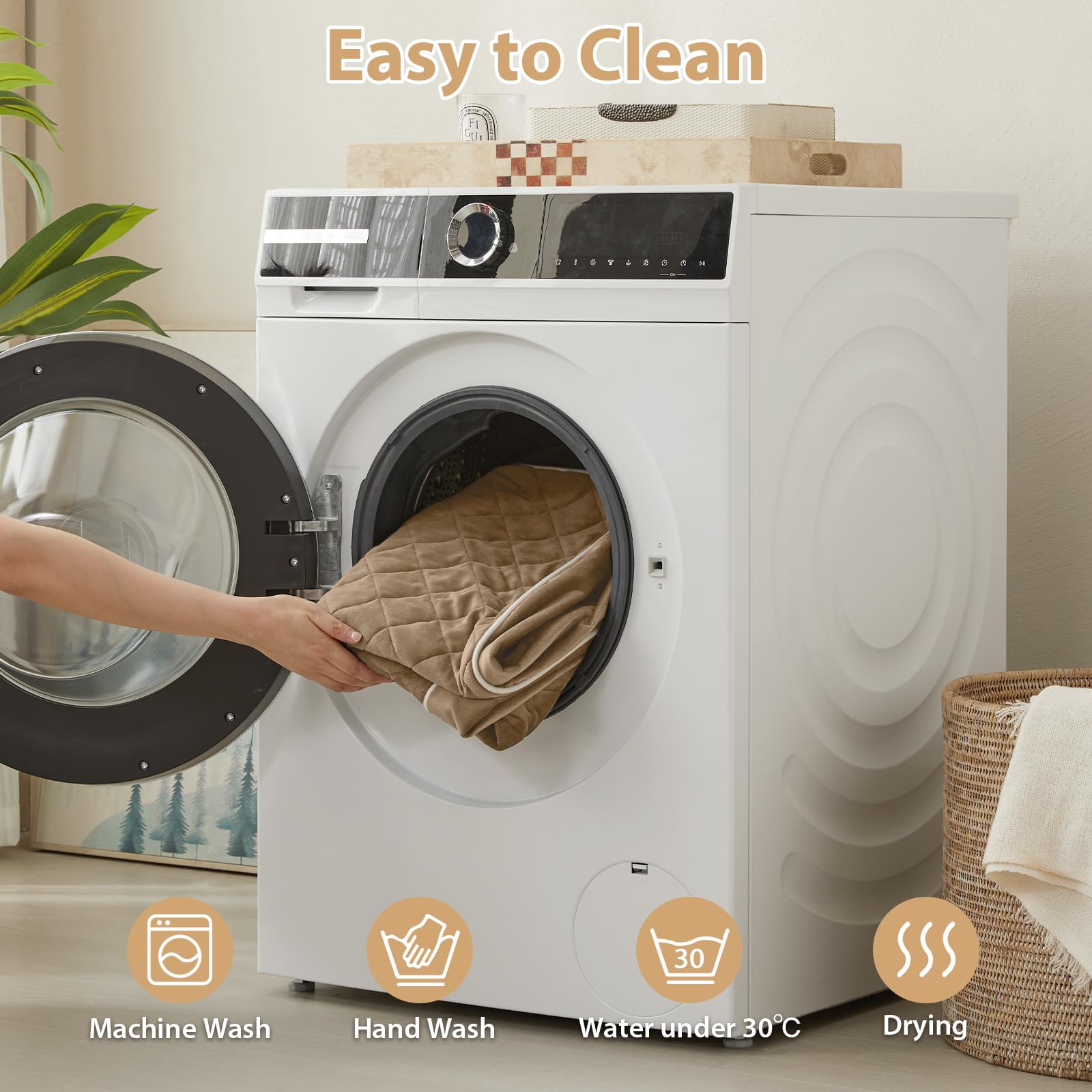 WNPETHOME Egg crate foam provides even weight distribution for pressure relief.