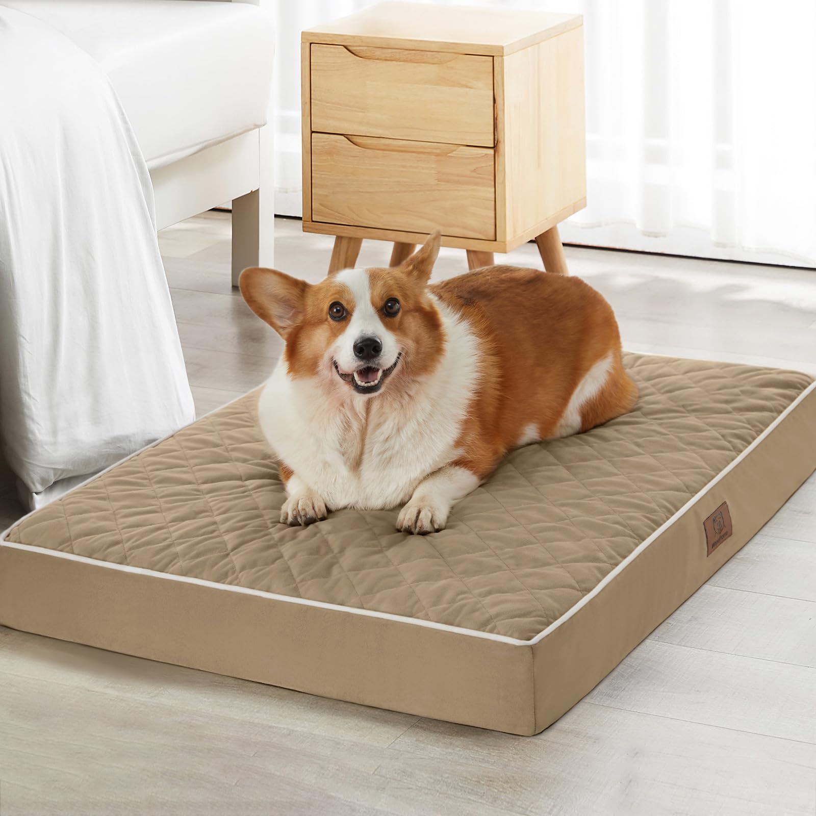 WNPETHOME Orthopedic XL Dog Bed setup highlights plush joint support for active dogs.