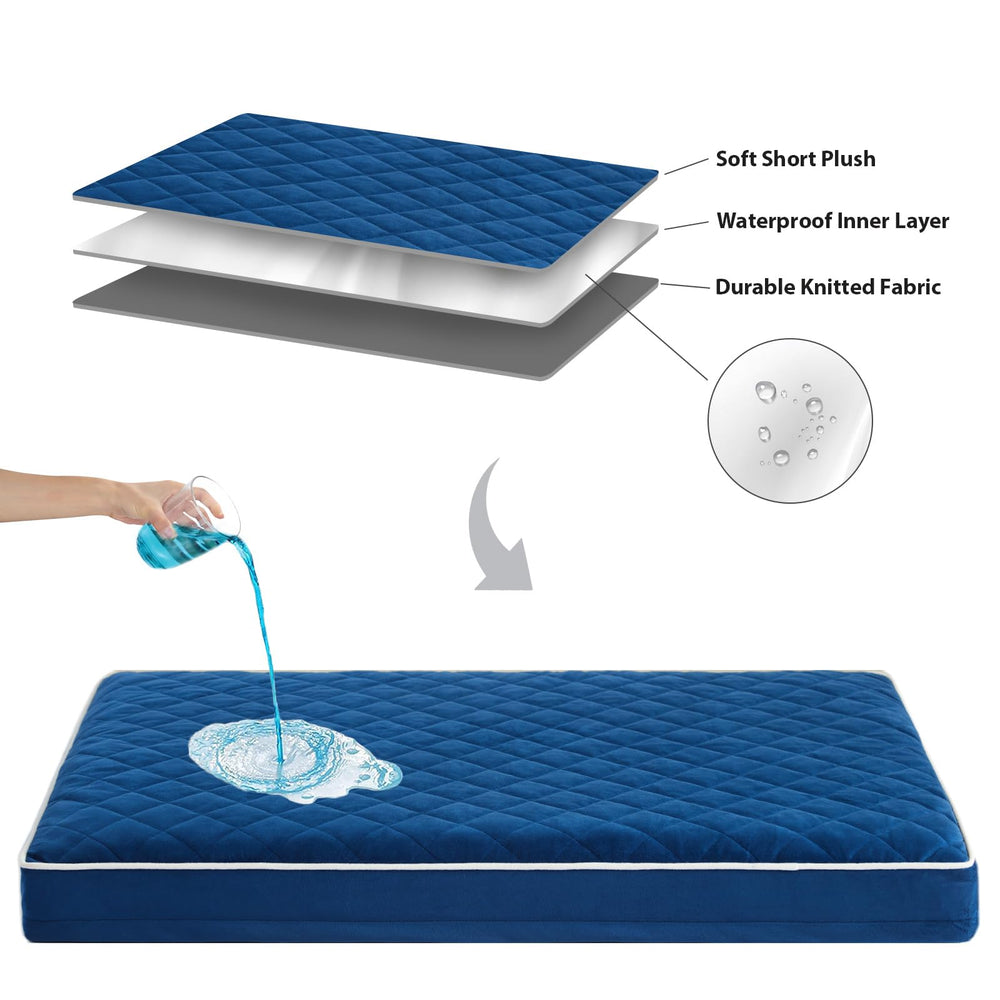 WNPETHOME orthopedic XL dog bed ships in a vacuum-sealed box and expands fully.