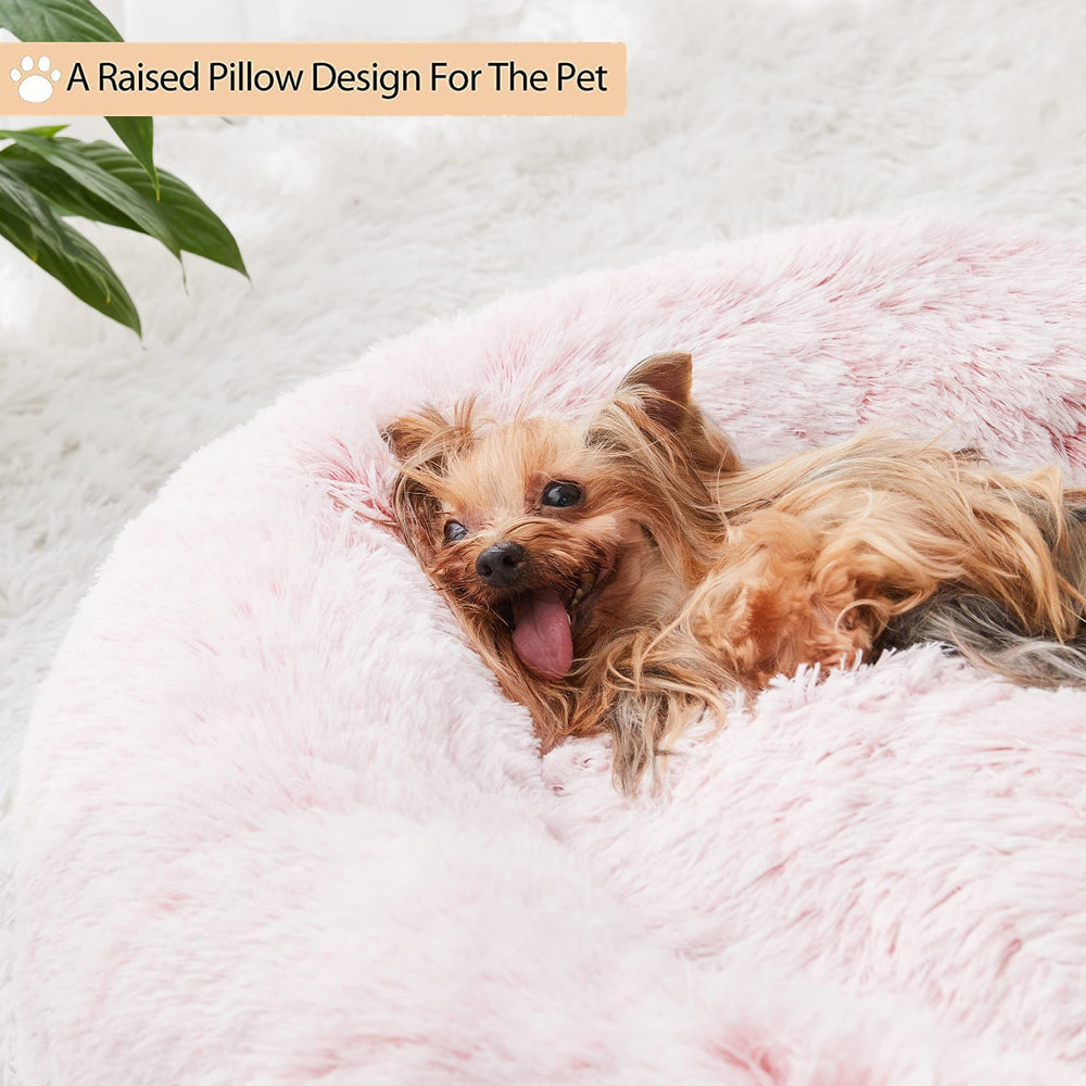 WNPETHOME Calming Donut Bed breathable inner core supports balanced, comfortable naps.