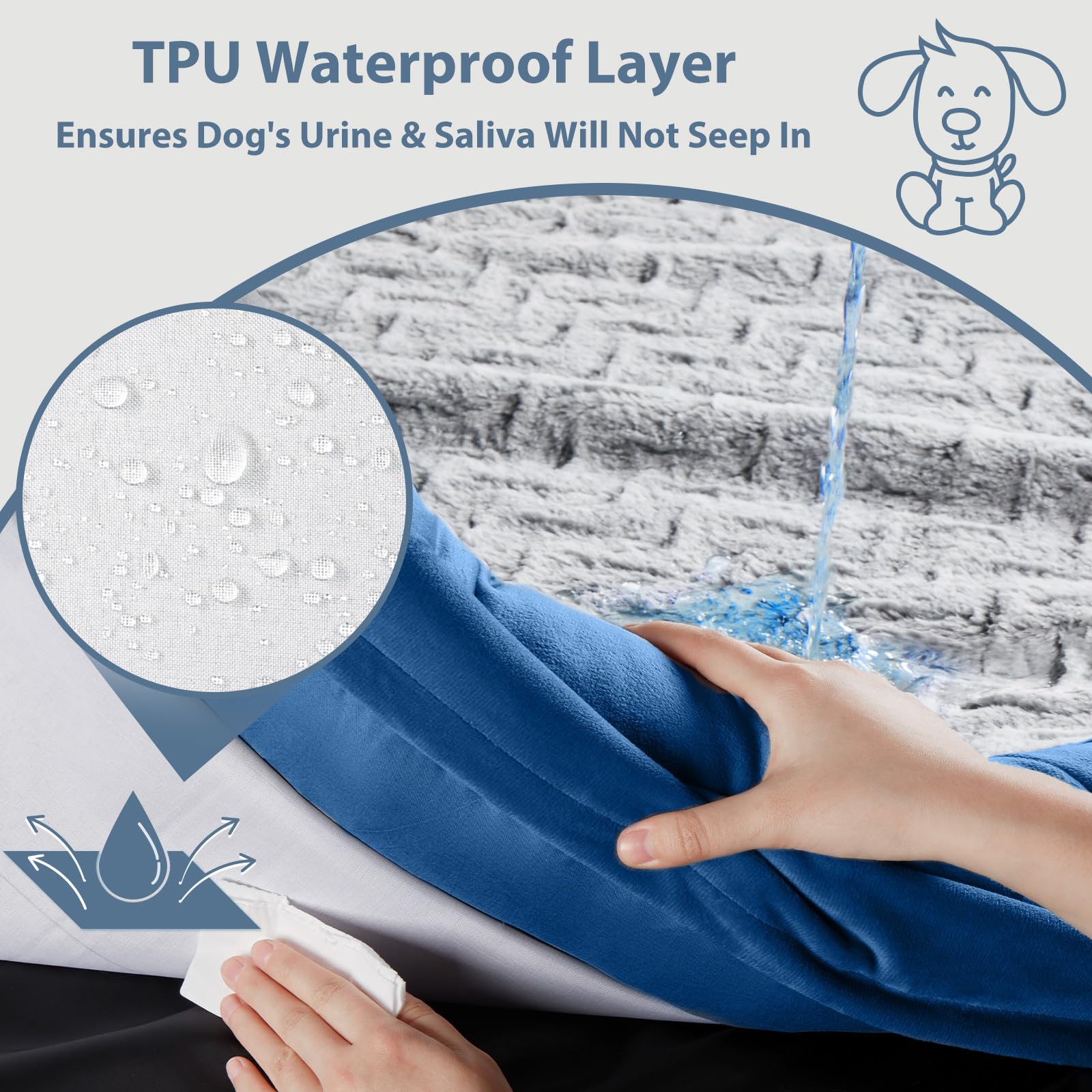 WNPETHOME anti-slip bottom prevents sliding on hard floors