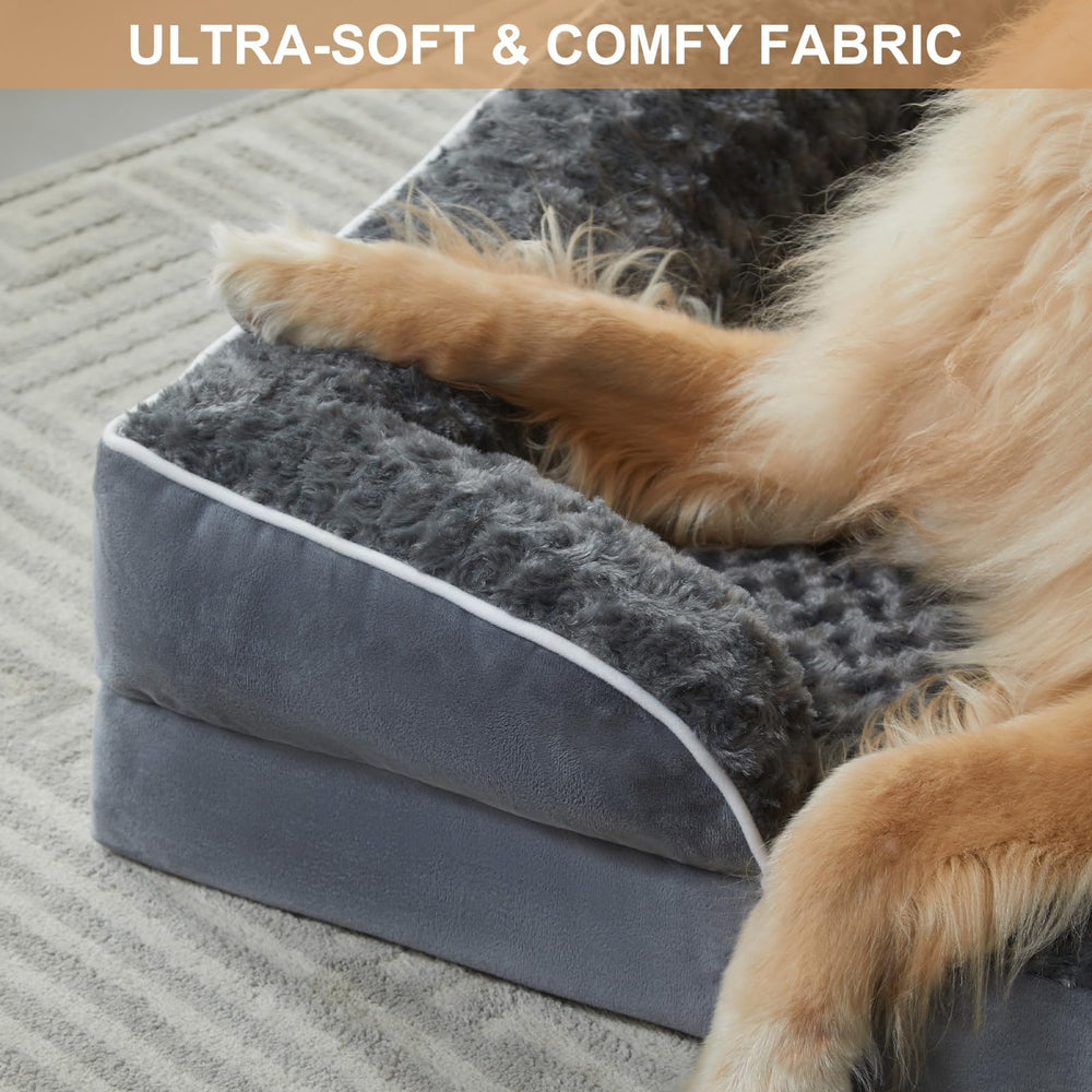 WNPETHOME dog bed large 36x27x6 waterproof lining protects against accidents and spills.
