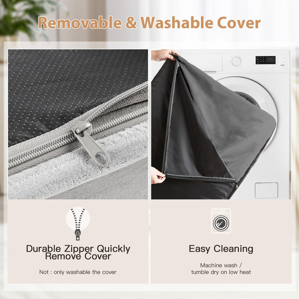 WNPETHOME egg crate foam evenly distributes weight for comfort.