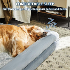 WNPETHOME giant dog bed with removable waterproof cover keeps cushions clean
