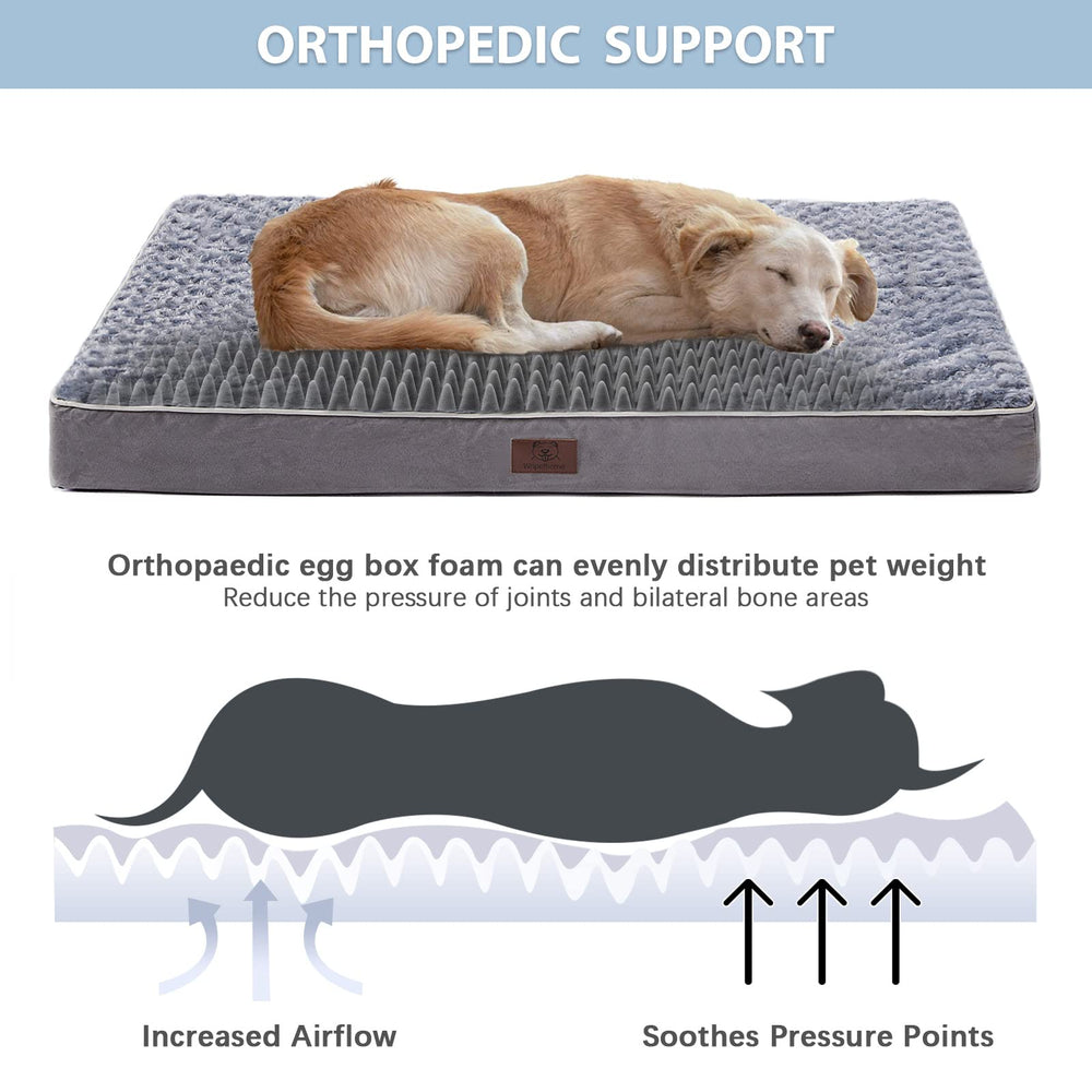 WNPETHOME orthopedic bed side view highlighting supportive profile for joints.