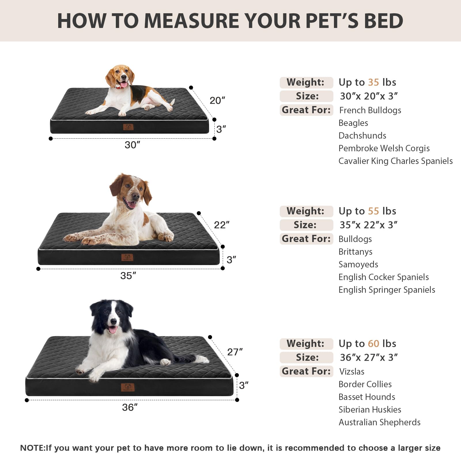 WNPETHOME anti-slip bottom keeps the bed steady during play and rest.