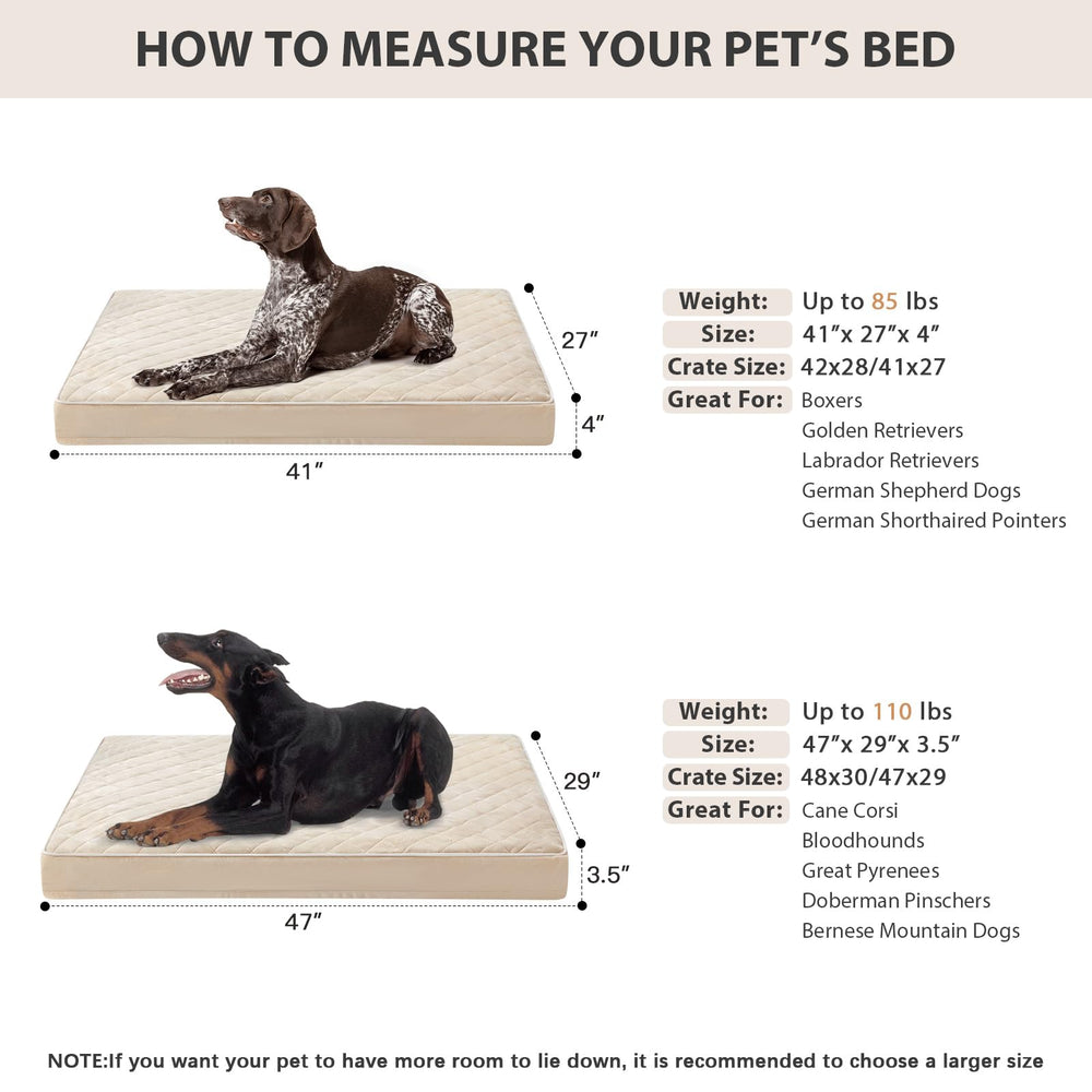 WNPETHOME Orthopedic XL Dog Bed waterproof layer protects against accidents and odors.