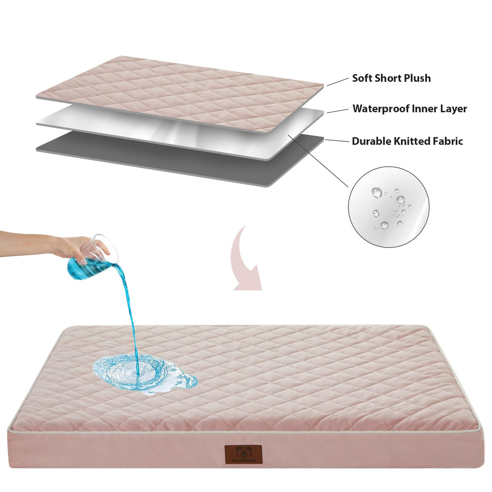 WNPETHOME orthopedic XXL dog bed anti-slip bottom stays put during play