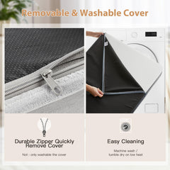 WNPETHOME washable cover with L-shaped zipper simplifies cleaning after messy chews