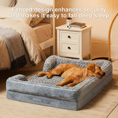 WNPETHOME waterproof inner lining guards the bed against accidents