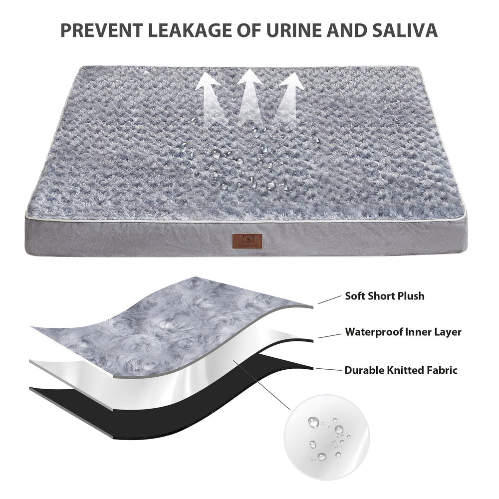Waterproof middle layer detail from WNPETHOME dog bed protects interior materials.