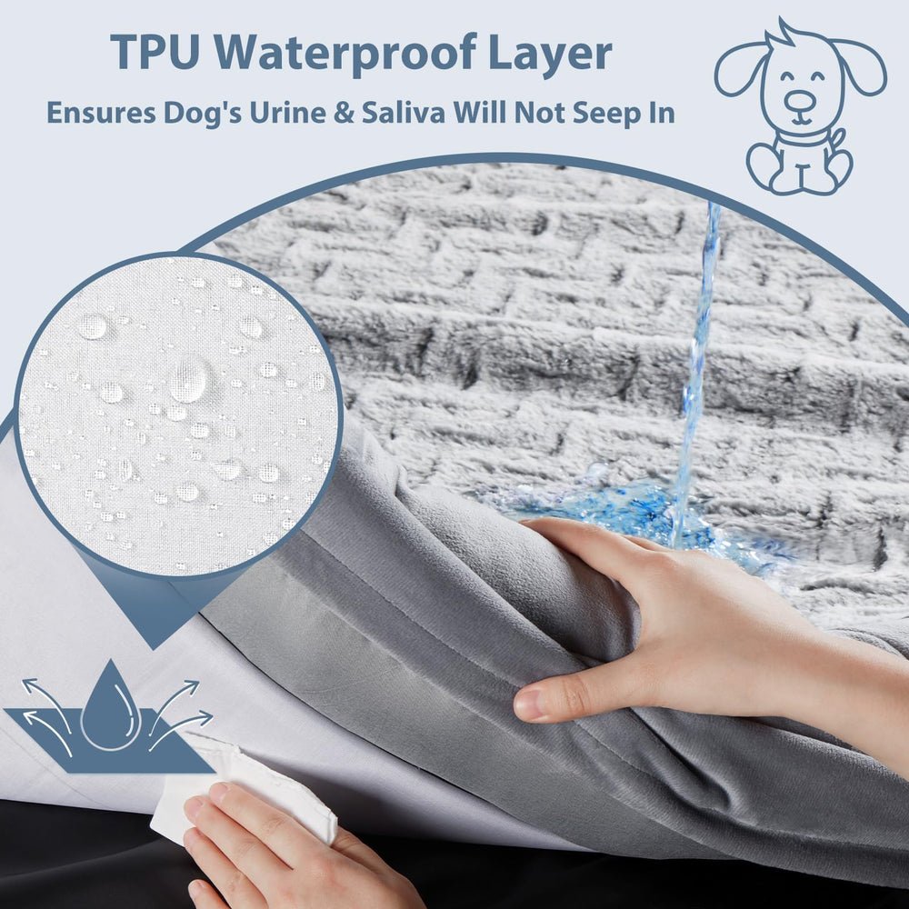 WNPETHOME XL dog bed removable zipper cover for easy washing