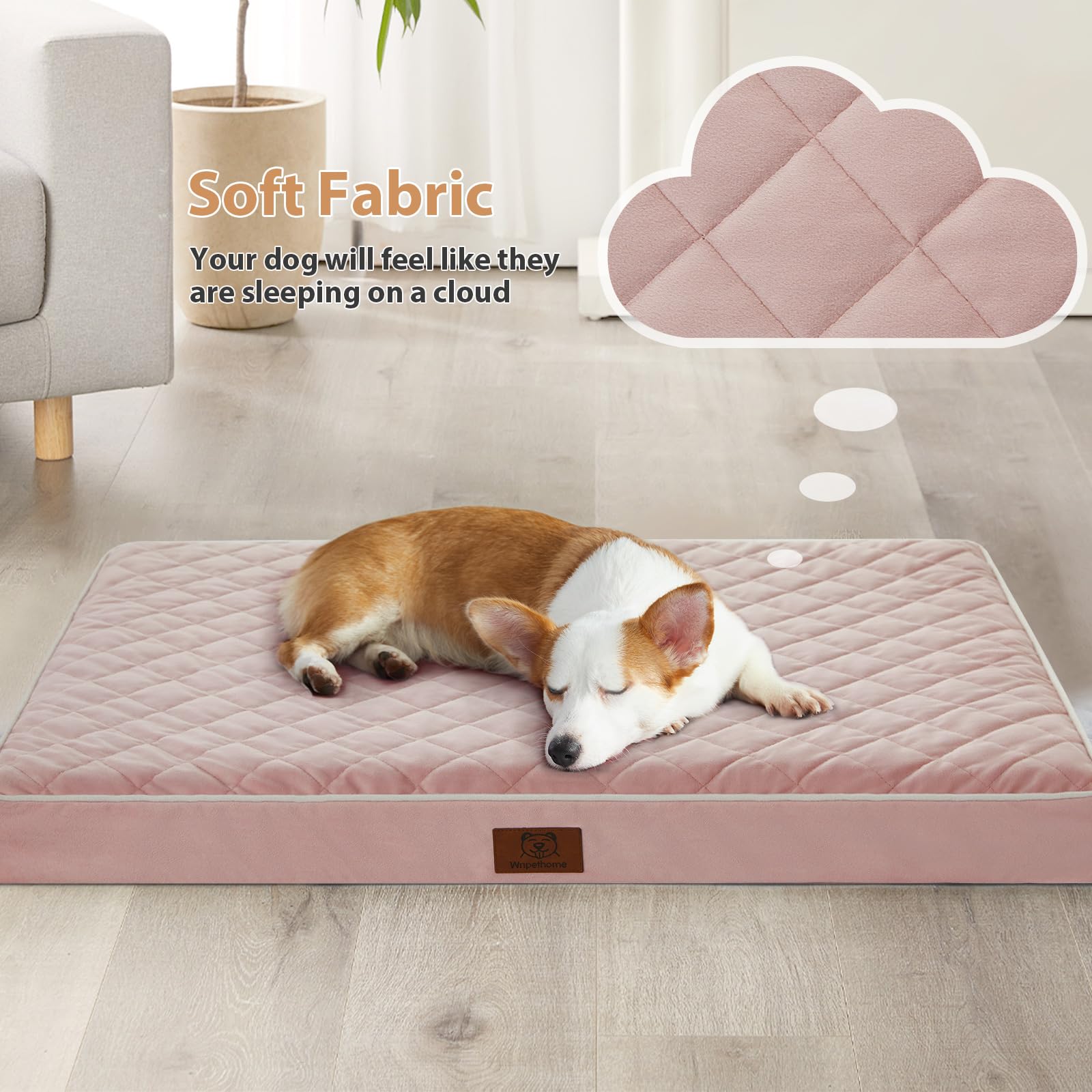 WNPETHOME dog bed waterproof cover protects against mess and odors