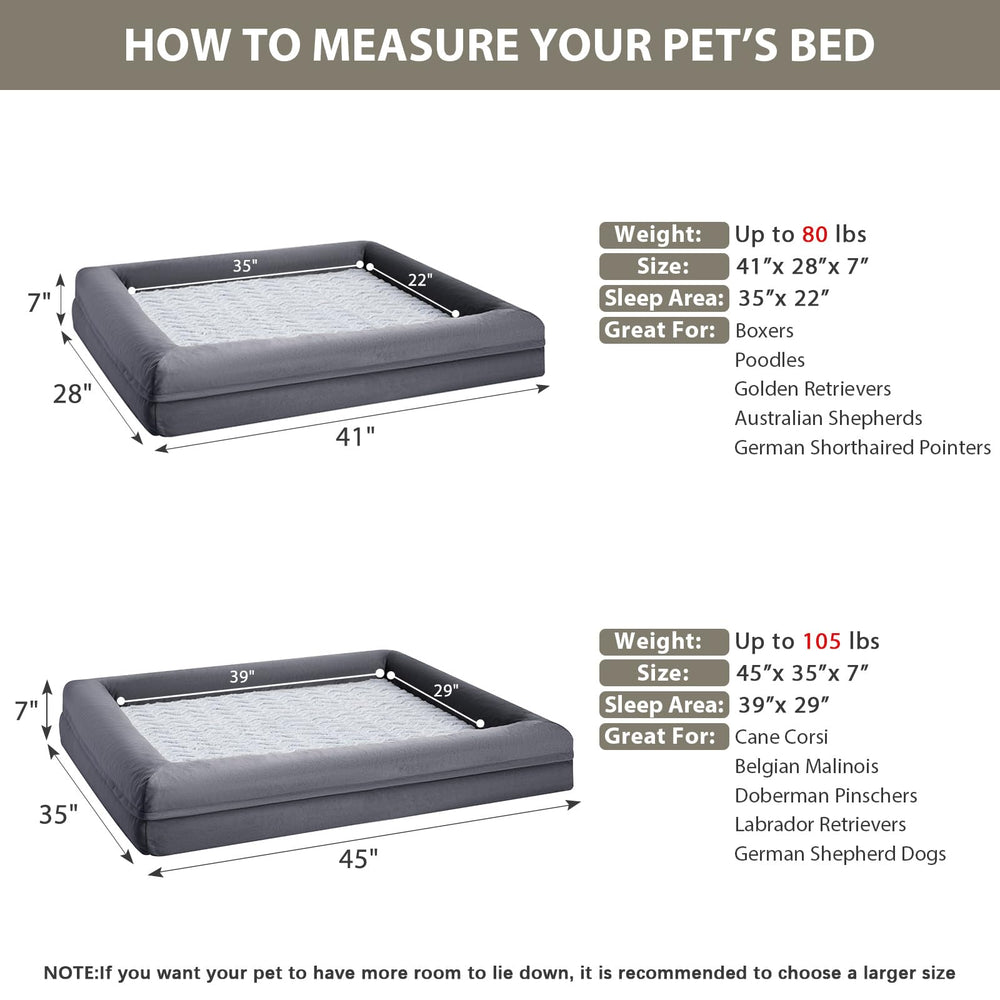 WNPETHOME XL waterproof cover protects foam from accidents while keeping cleaning simple.