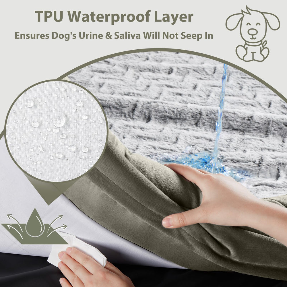 WNPETHOME XXL dog bed size 45x35x7 inches fits large dogs up to 105 pounds