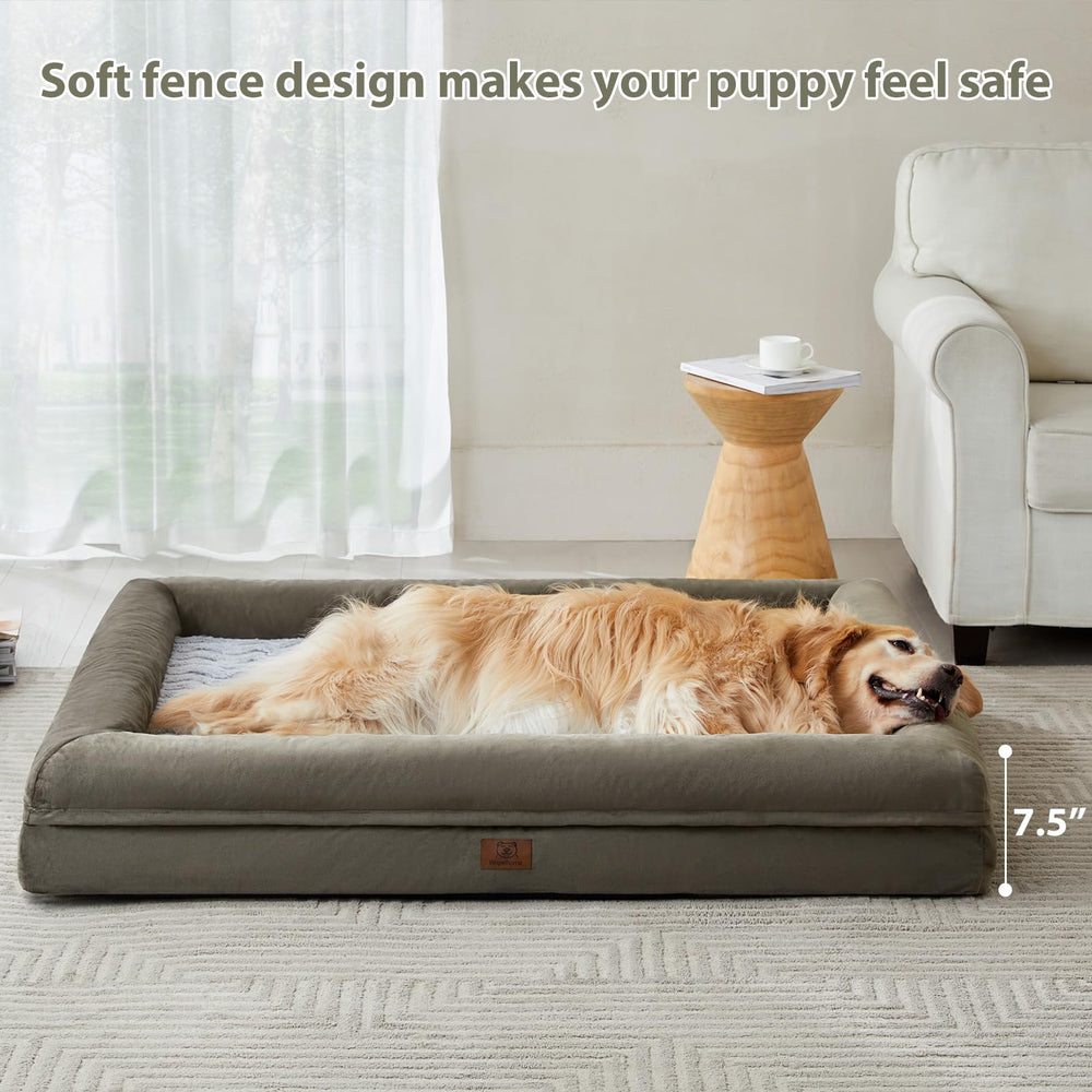 WNPETHOME XXXL Big Dog Bed anti-slip bottom prevents shifting during use.