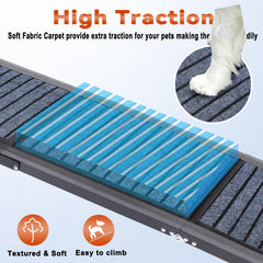 Wn's Day 17-inch width dog ramp reduces slipping risk during use