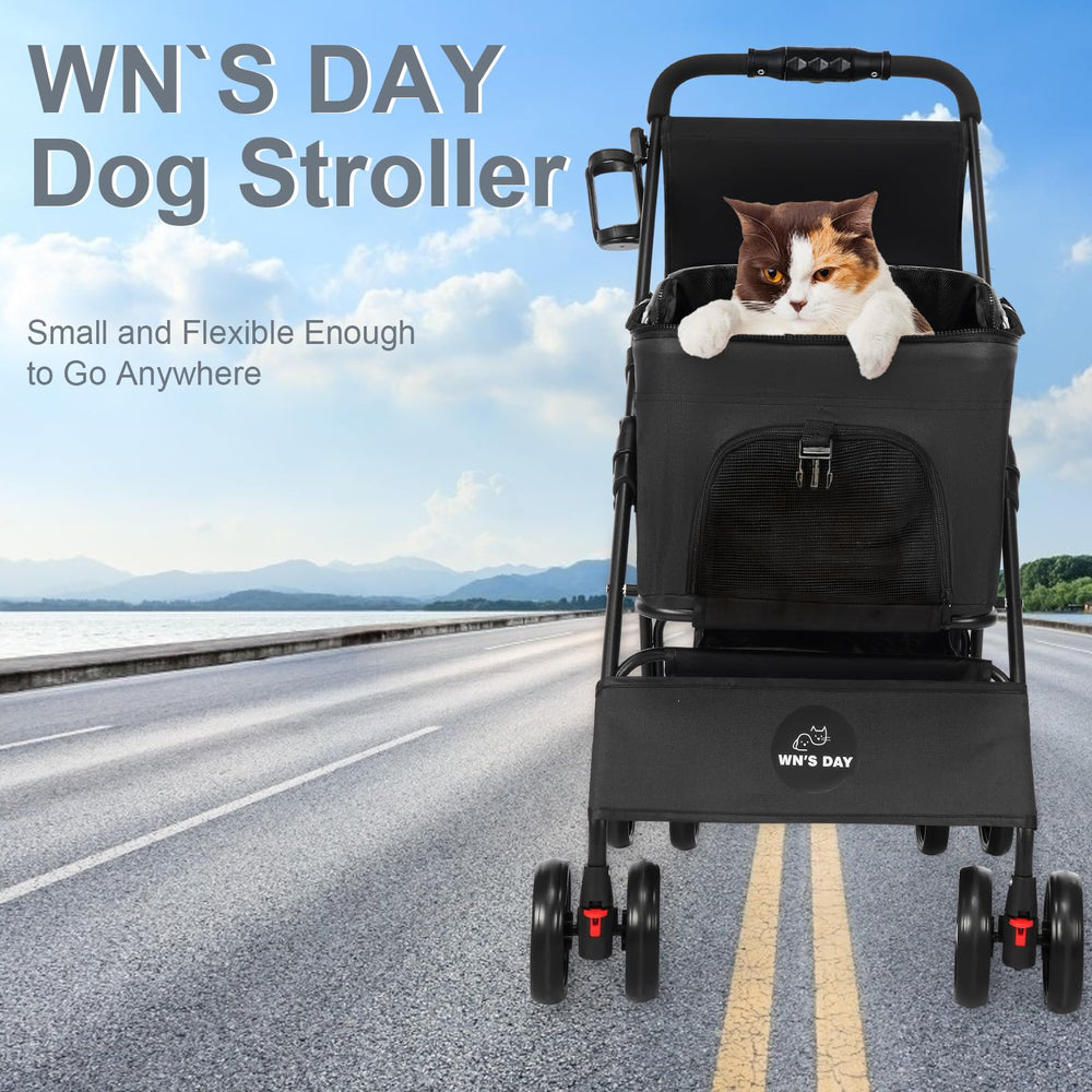 Wn's Day 3-in-1 stroller enlarged EVA wheels handle varied terrains.