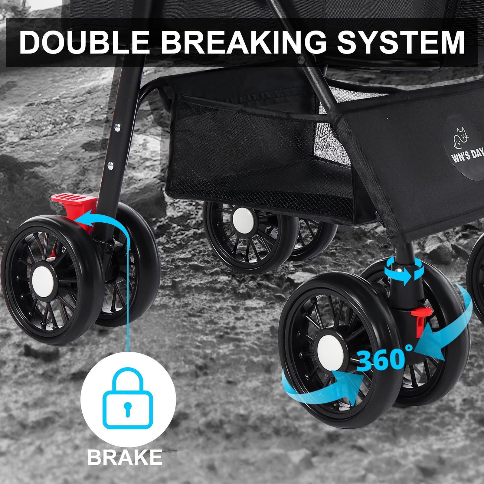 Wn's Day 3-in-1 stroller removable carrycot doubles as a car seat.