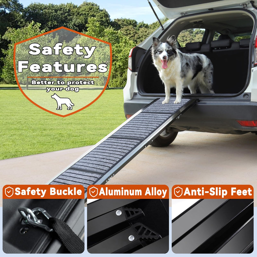 Wn's Day aluminum-strong dog ramp balances light weight with strong support