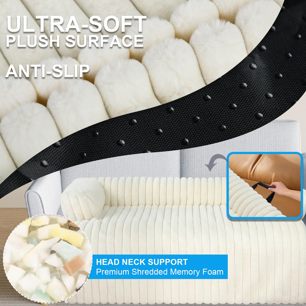 Wn's Day couch cover protects sofa from pet hair and paw prints