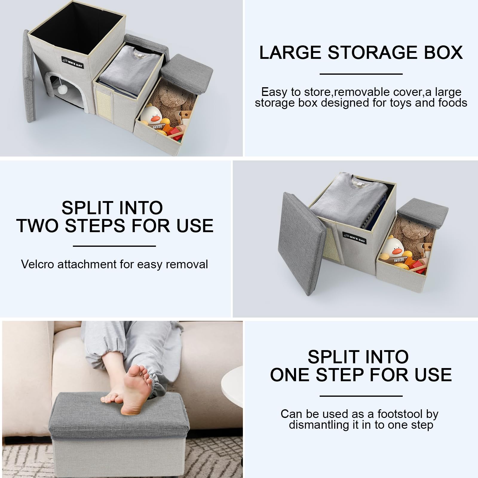 Wn's Day dog stairs close-up of plush lining for cozy naps.