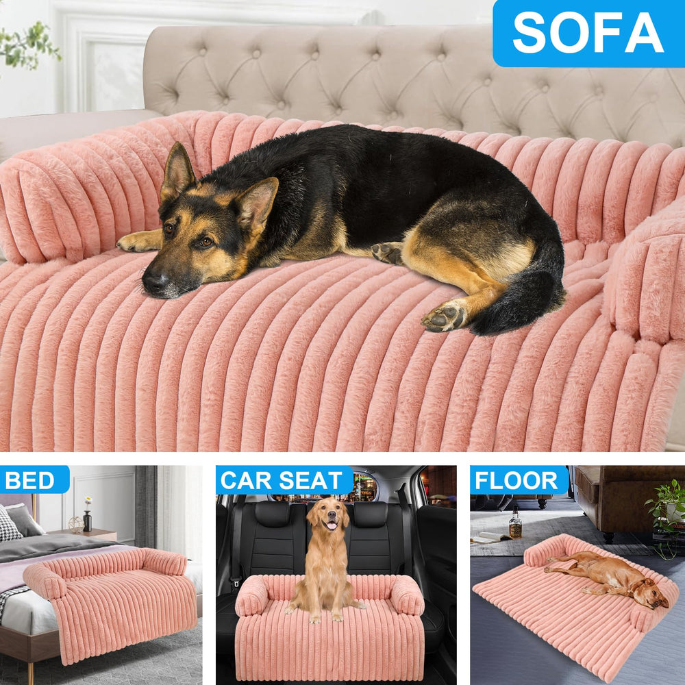 Wn's Day waterproof pet sofa bed guards against spills while remaining easy to wipe clean.