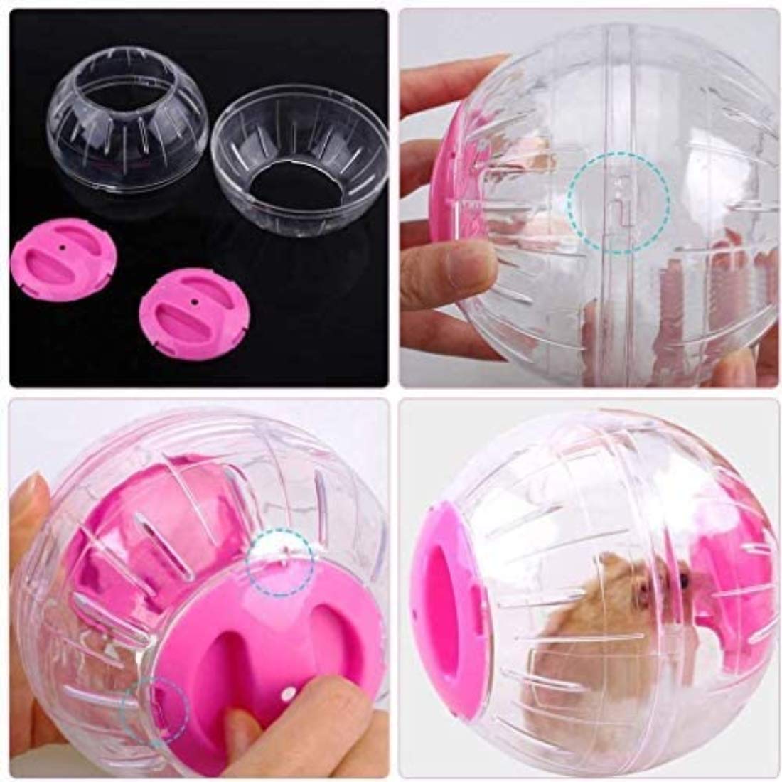 WNZQK hamster ball small-pet-exercise indicates safe, engaging activity for tiny pets