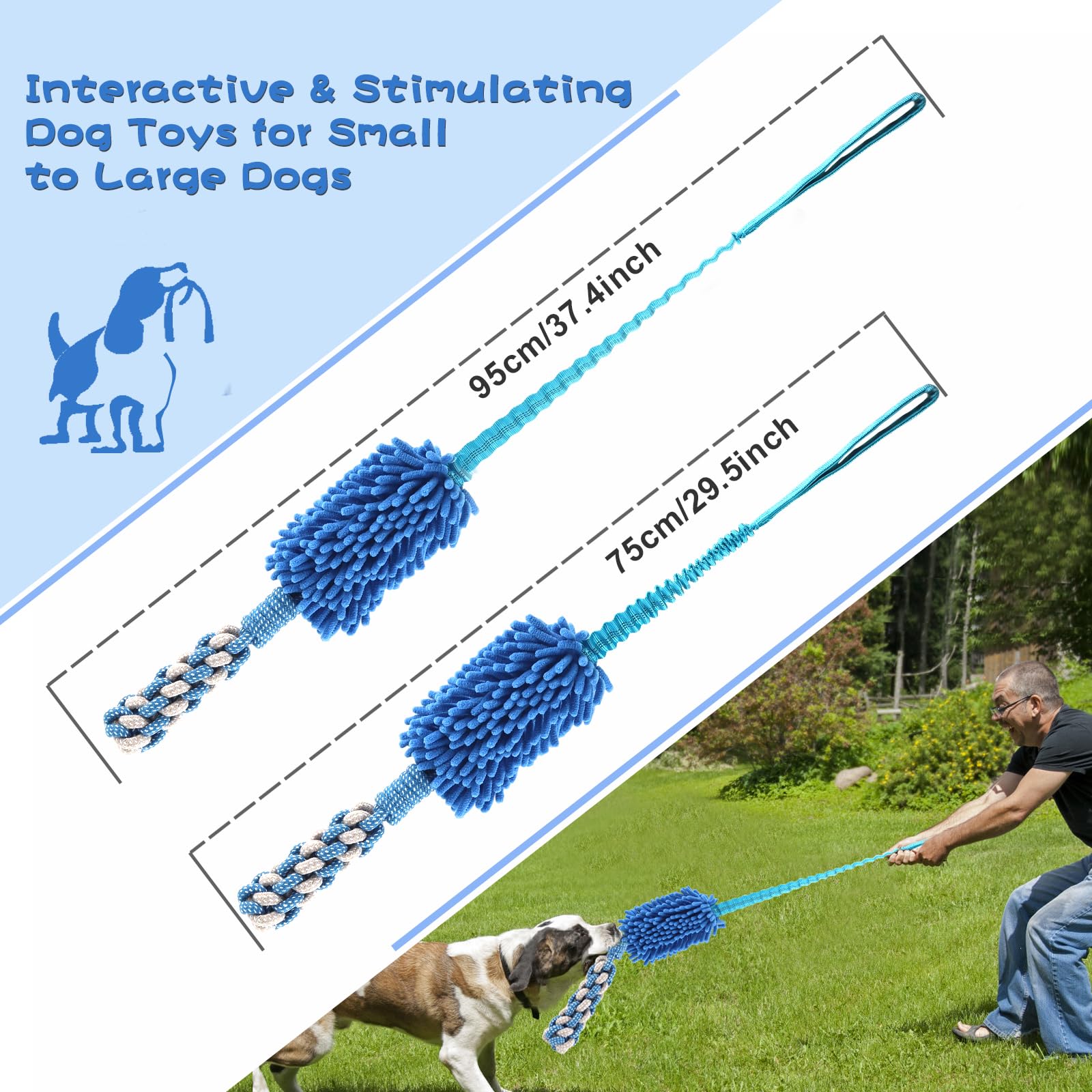 Wodoca bite-stick toy blue provides safe chewing satisfaction.
