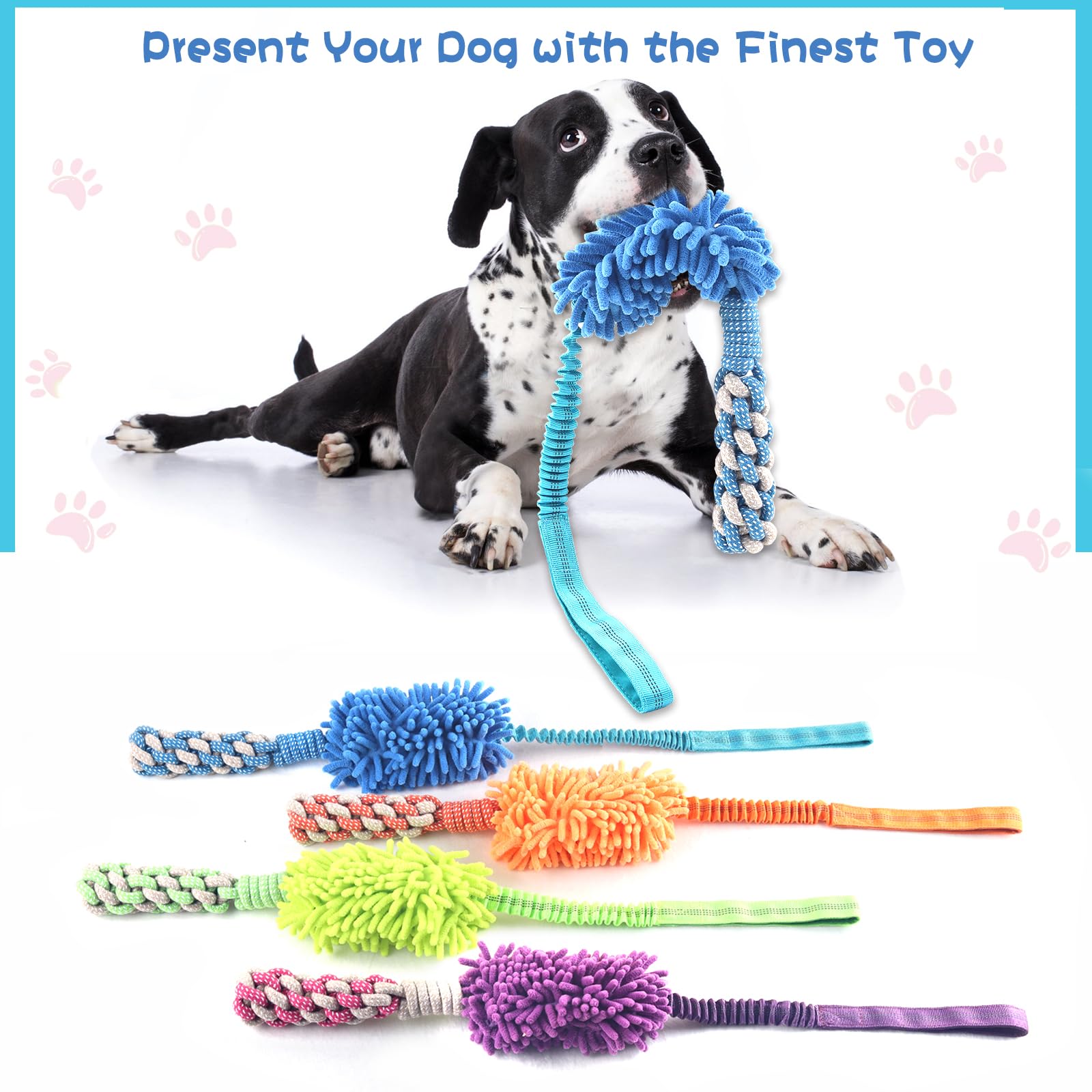 Wodoca pull-toy interactive tug promotes training and active fun.