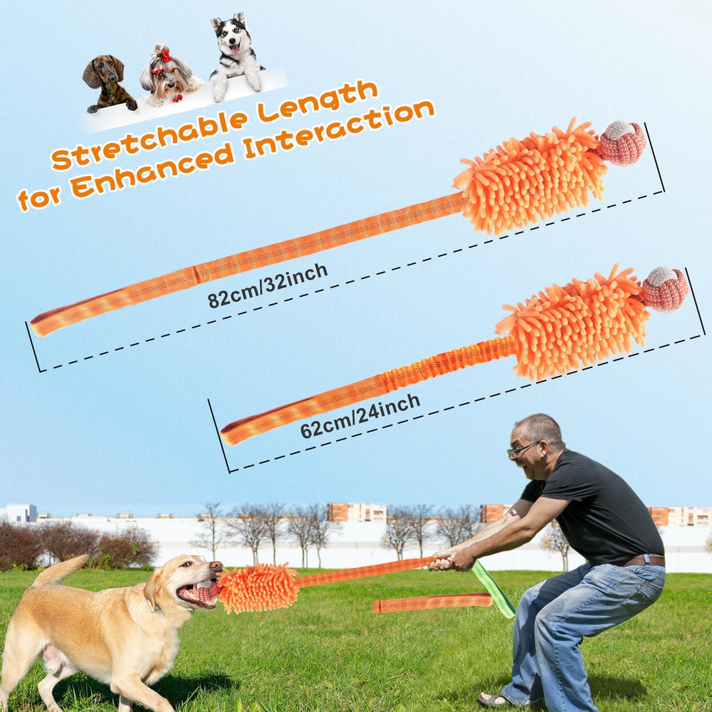 Wodoca dog rope toy tug-war action for interactive training