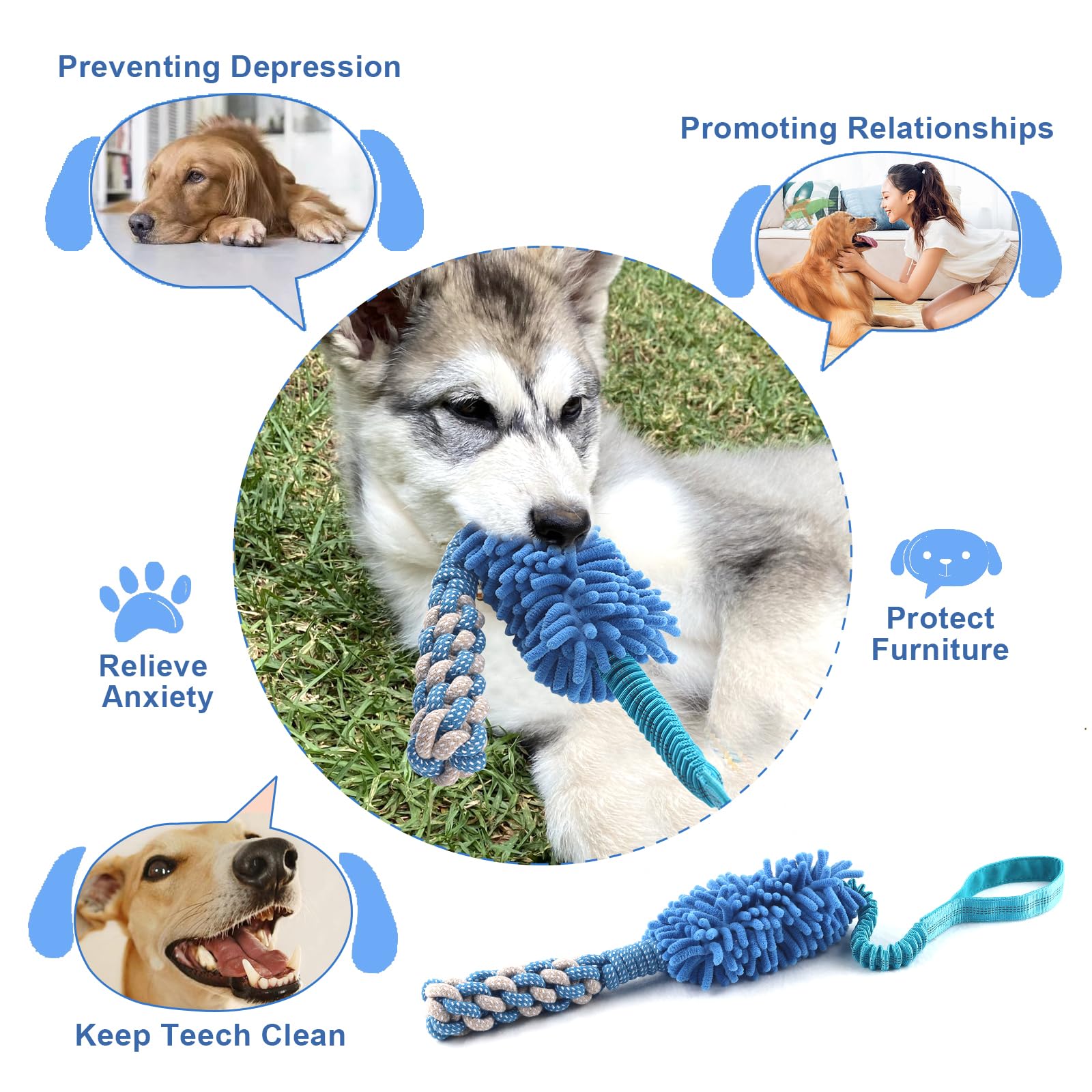 Wodoca training tug toy supports versatile play for dogs.