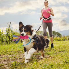 Wodoca dog tug toy-chenille-texture highlights soft chenille grip for safe, interactive play
