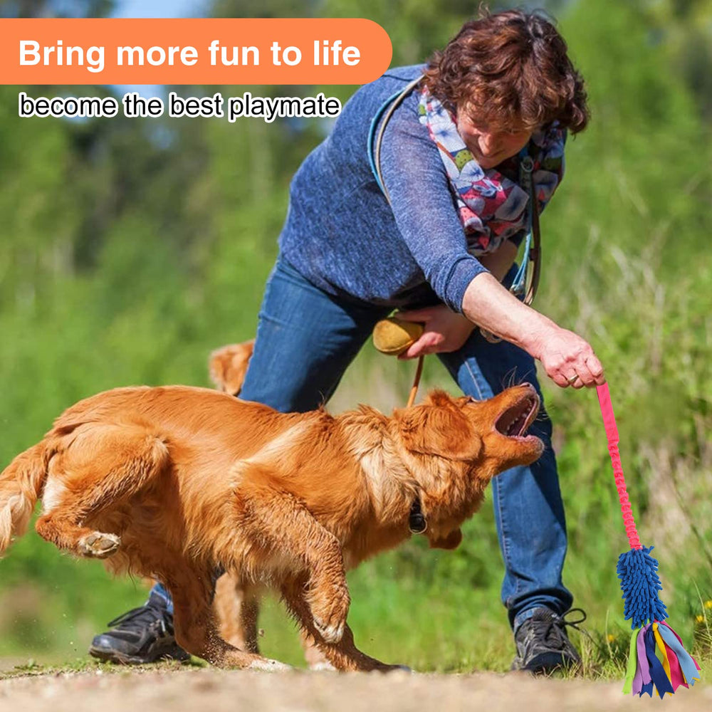 Wodoca dog tug toy helps teeth cleaning during play