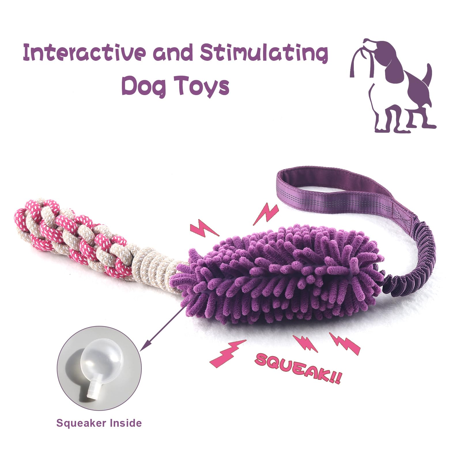 Wodoca plush rope toy combines softness and pullable rope fun